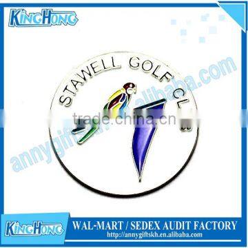 Roundness metal enamel golf club Ball marker