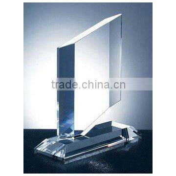 2012 crystal award watercutting for souvenir and corporation display(R-0542