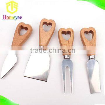 Creative heart handle stainless steel cheese tools