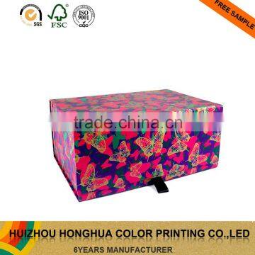 Manufacturer custom packaging paper gift box top grade folding paper box