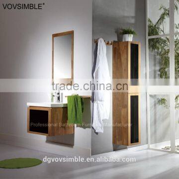 Solid Wood Bathroom Vanity Cabinets With Shaving Cabinet and Towl Rail photo-5