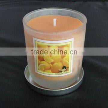 Tahitti Vanilla Aroma Candle with metal lid