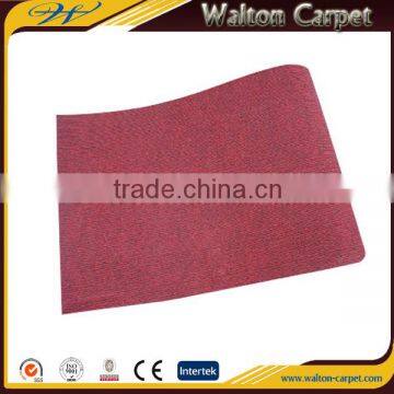 Red wedding use exhibition carpets velour polyester needle punch carpet