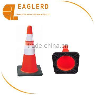 70cm height PVC Traffic cone with black base