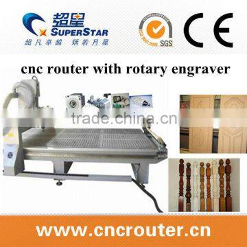 Cylinder Engraving Machine With Rotary on Frant Table
