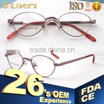 2016 China. Wholesale New Designer Metal Eyewear kid's optical Frame with good quality