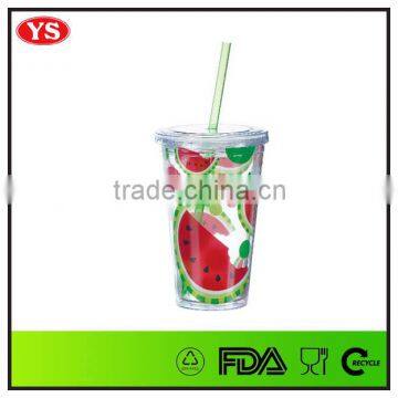 16oz Double Wall Personalized Plastic Coffee Travel Mug With PVC Insert photo-6