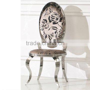 Luxury Baroque Armchair/Stainless Steel Chair Set OB505