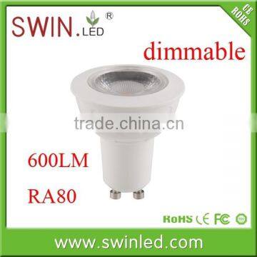 Customizable white 7w 5w cob GU10 220v dimmable led spotlights price