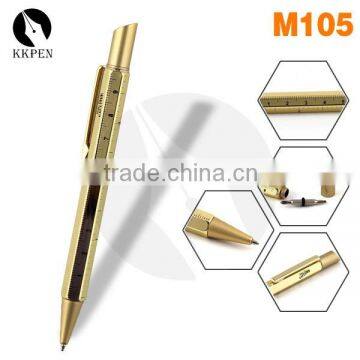 KKPEN gold plated multifunction pen with screwdriver