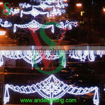 Customized 2d Motif Rope Light Large Giant Hanging Outdoor Street Light Fiesta Lighting Manufacture in China