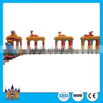 Electric Train for Kids Used Amusement Park Rides Elephant Track Train for Sale photo-3