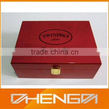 Custom Make Wooden Beautiful Tea Box with Slot