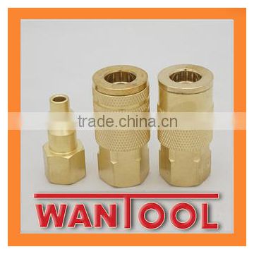 taizhou 1/4body USA INDUSTRIAL TYPE (MILTON)2 pcs brass female coupler/adapter fit for pneumatic part