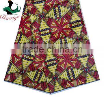 100% cotton wax fabric Real wax print fabric SMAW74 african ankara wax printed