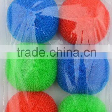 Plastic Mesh Scourer Ball,kitchen Cleaning Plastic Pot Scrubber photo-3