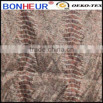 new collection metallic parka fabric printing