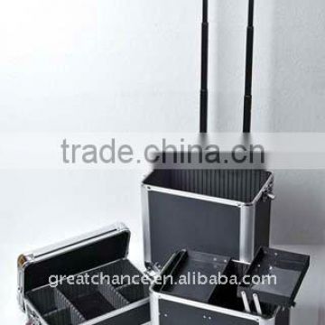 B 3in1 Hairdressing Makeup Case Cosmetic Trolley