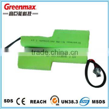 China manufacture 3.6v aa 1300mAh rechargeable battery pack