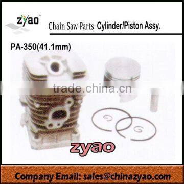 41.1mm cylinder /PISTON ASSY for PA350 gasoline chain saw , spare parts for PA350 chainsaw