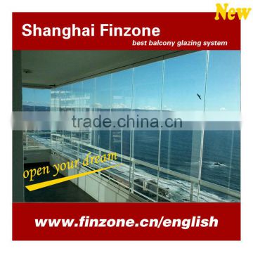 Finzone09 glass frameless balcony enclosure window