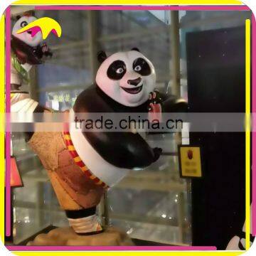 KANO6020 Attractive Artificial Life Size Fiberglass Cartoon Panda