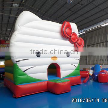 kitty jumping castle,kids inflatable air bouncer,children bounce house hello