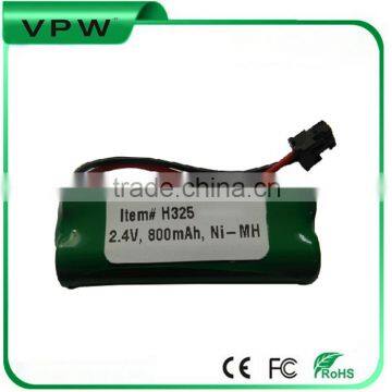 UN38.3 CE ROHS Rechargeable NIMH 5/4AAA 2.4V 800mAh battery pack for Cordless Phone