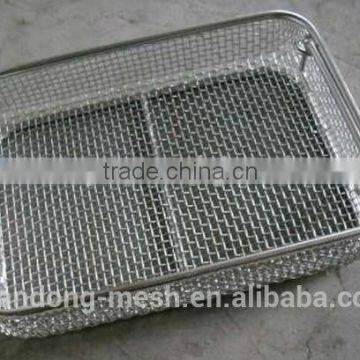 stainless steel wire mesh storage baskets