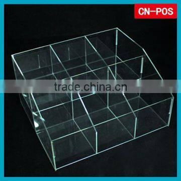 clear acrylic stand box for displaying cards