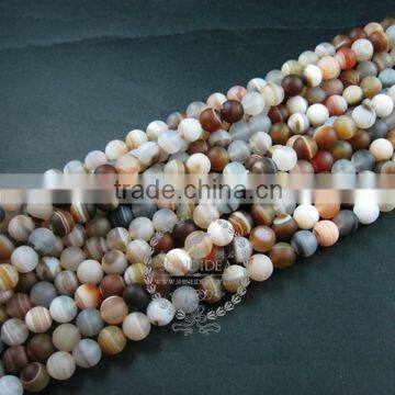 1 string 15inch string,about 38pcs,10mm round shape natural brown white mix color banded agate loose beads supplies 3110170