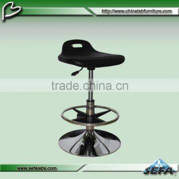 Hot Selling Medical Lab Height Adjustable Black Color Swivel Round Chairs