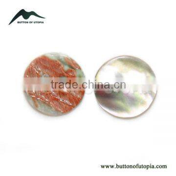 2 Holes Fancy Natural Abalone Haliotis Shell Buttons