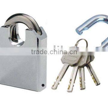 SHACKLE ARMORED SQUARE KEY IRON PADLOCK(round edge body)