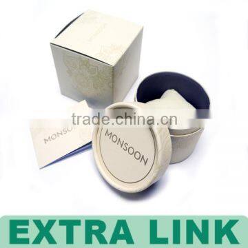 Round Tube Paper Box With Clear Heart Shape Window