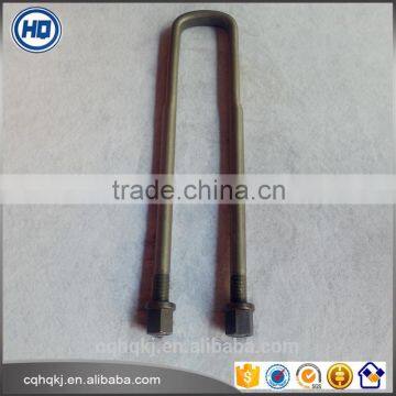 Golden Fine-polished Carbon Steel 10.9 Grade Full Round Thread U Bolts for Hino