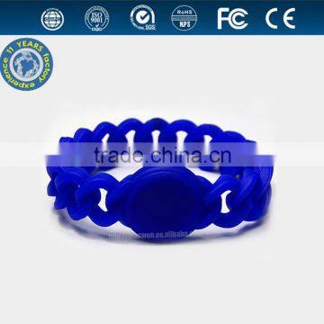 High quality silicone rfid wristband card used in Swimming pools Saunas Spas Hotels