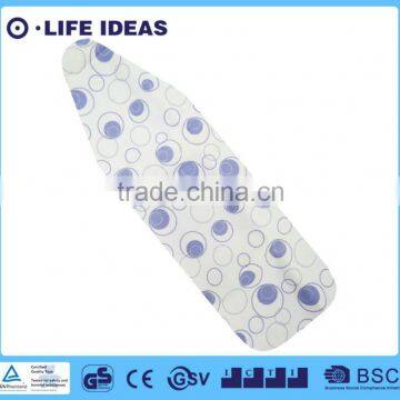 Pure white background purple circles print cotton ironing board cover