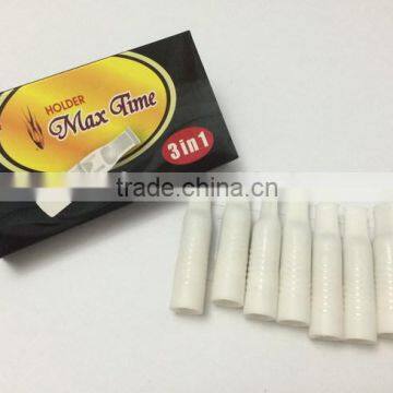 Cigarette Filter Extra Turbo Black Package 3 in 1 Cigarette Holder Plastic White photo-2