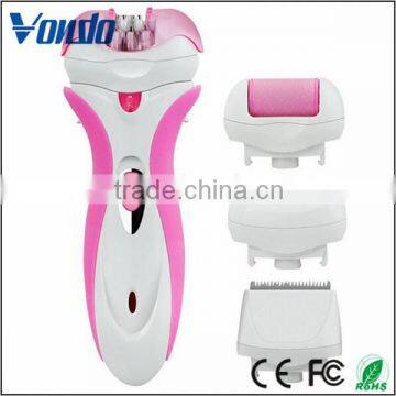 Pink 4 in 1 Rechargeable Electric Callus Remover for Lady Shaver photo-4