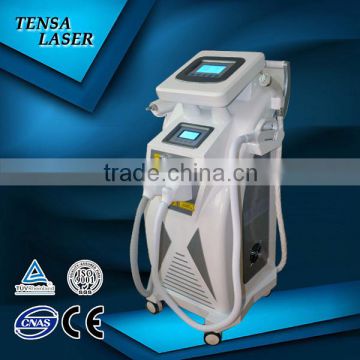 E-light Ipl Rf Nd Armpit / Back Hair Removal Yag Laser Multifunction Machine 480-1200nm