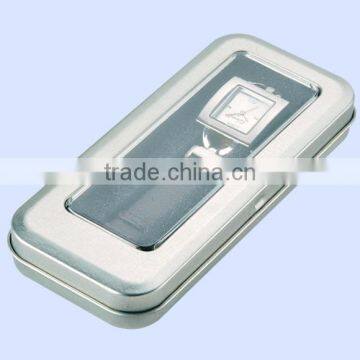 Newly apparance design tinplate box for watch,tin watch box,watch tinplate box