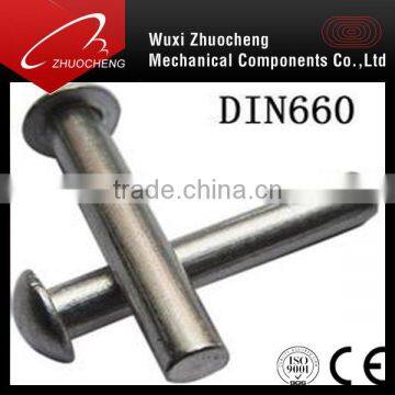 carbon steel /stainless steel DIN660 Cup Head Rivet