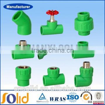 Green color ppr pipe fittings