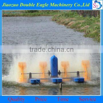 high oxygen transfer rate waterwheel aerator and floating wheel type water surface
