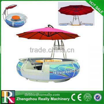 alibaba china new products aqua park round bbq donut pedal boat/ water pedal