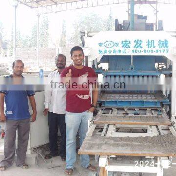 QT4-15C automatic flyash brick machine popular in India