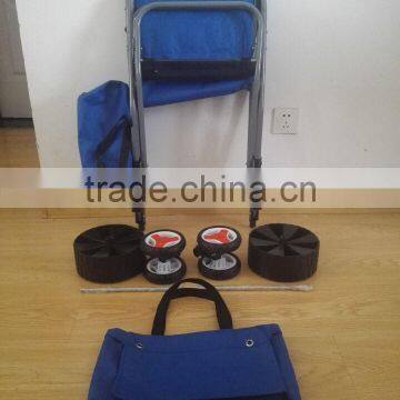 US Deluxe Foldable Beach Wonder Cart Folding Storage Transport Wheeler Trolley photo-6