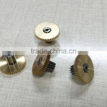 Hobbing Gear Machines Precision Double Round Brass Telescope Gearbox Gear photo-5