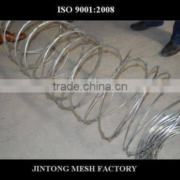 rounded coils concertina wire razor concertina barbed wire